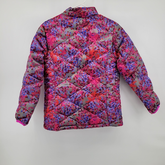 The north face TNF floral girls 550 down filled jacket - Picture 7 of 7